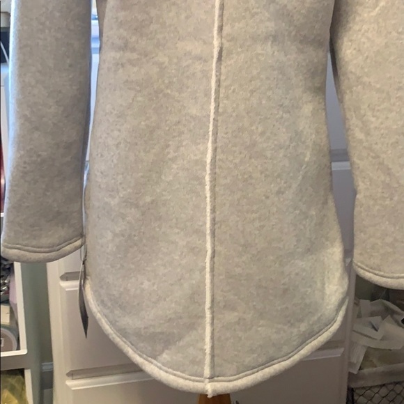 Avalanche gray sweater jacket w fleece inside! - Picture 6 of 10